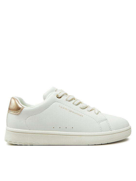 Tommy Hilfiger Laisvalaikio batai Tommy Hilfiger Low Cut Lace-Up Sneaker T3A9-33736-1355 M Balta