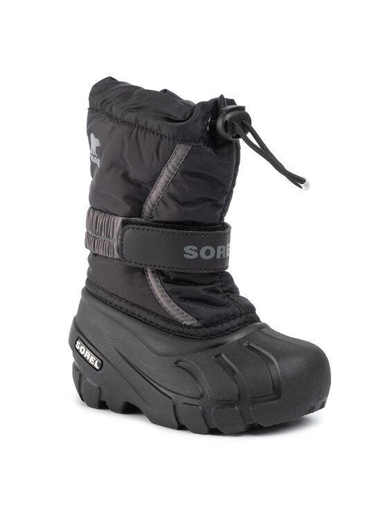 Sorel Škornji za sneg Sorel Childrens Flurry NC1695 Črna