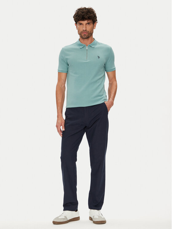 U.S. Polo Assn. U.S. Polo Assn. Поло MUP3335 Зелений Regular Fit