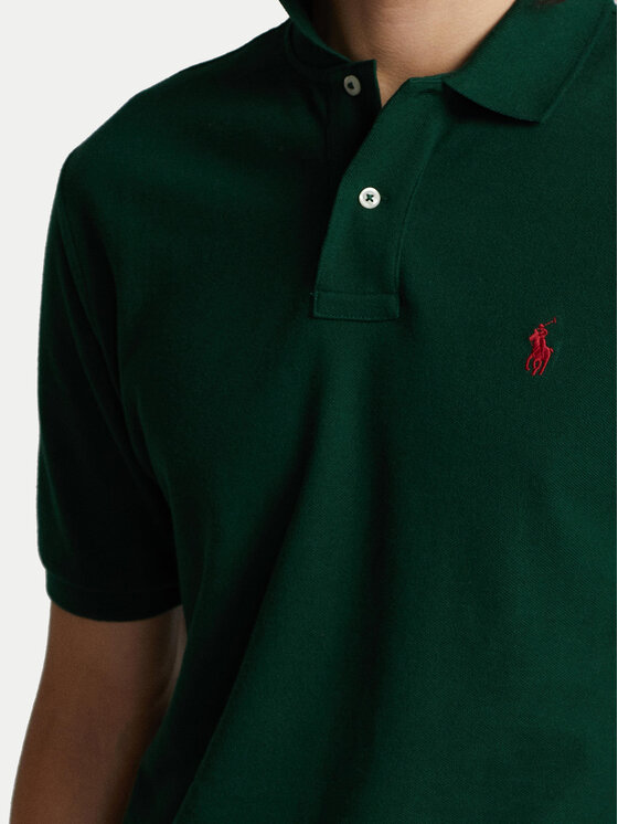 Polo Ralph Lauren Polo Ralph Lauren Polo majica Core Replen 710795080 Zelena Slim Fit