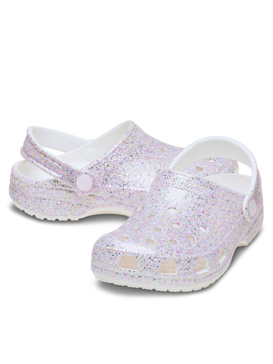 Crocs Шльопанці Crocs Classic Fantasy Glitter Clog K 212561 Білий