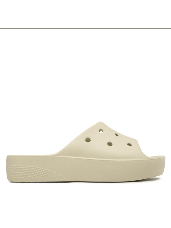 Crocs Şlapi Crocs Classic Platform Slide 208180 Bej