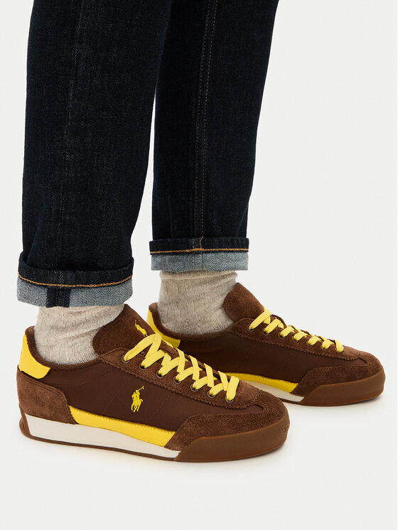 Polo Ralph Lauren Sneakersy Polo Ralph Lauren 804P15632002 Brązowy