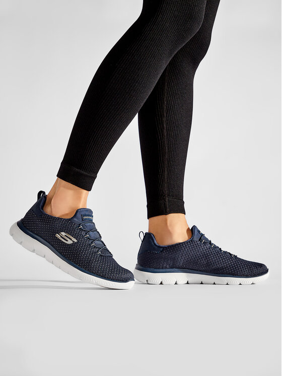 Skechers Sneakersy Skechers Bright Bezel 149204/NVGD Tmavomodrá