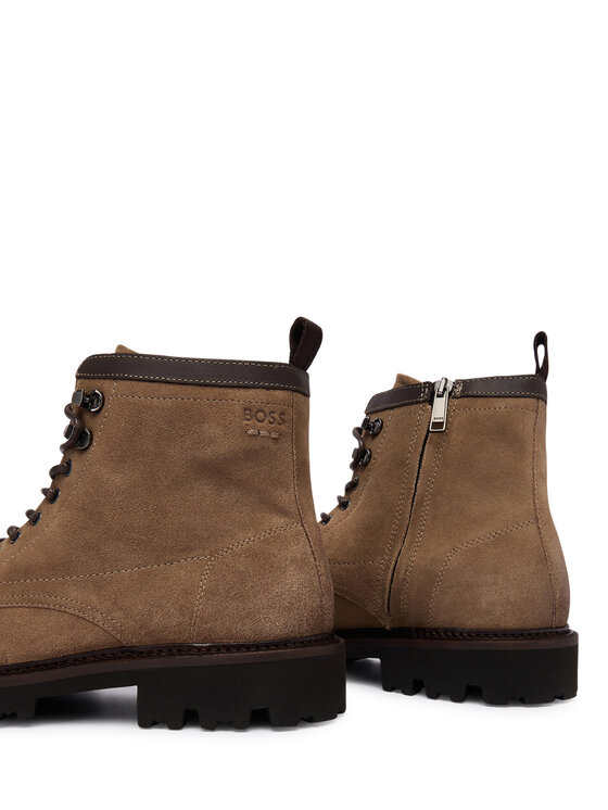 BOSS Kotníková obuv BOSS Calev 50552568 Hnědá
