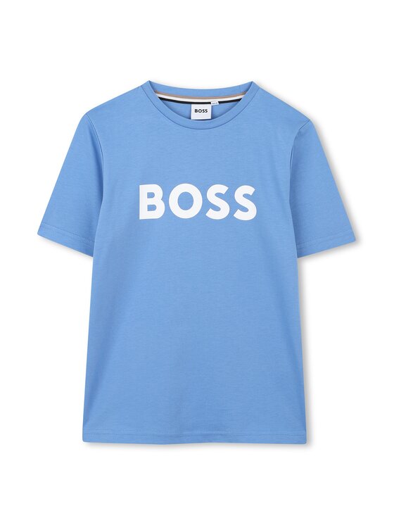 BOSS BOSS Футболка J52030 D Cиній Regular Fit