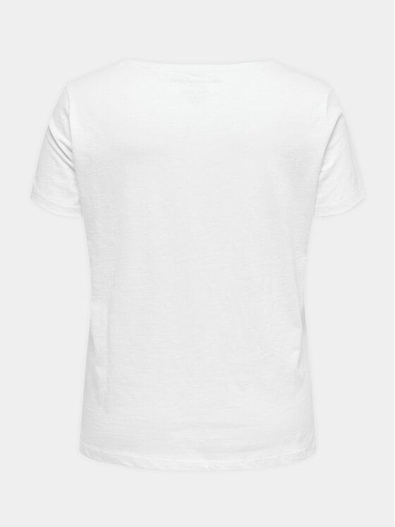 ONLY Carmakoma ONLY Carmakoma Футболка 15285965 Білий Regular Fit