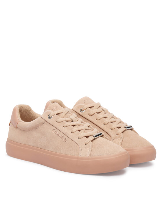 Calvin Klein Sneakersy Calvin Klein Lace-Up Sneaker Suede/Wl Ck HW0HW02679 Różowy