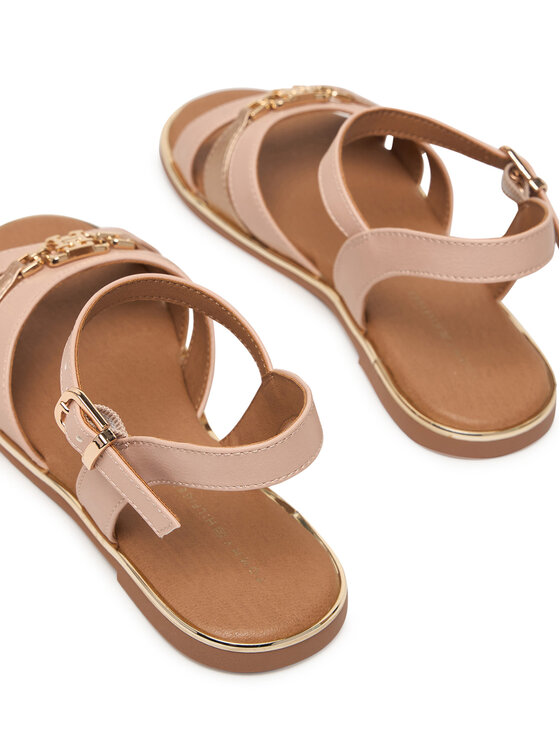 Tommy Hilfiger Sandały Tommy Hilfiger T3A2-34280-0326 S Beżowy