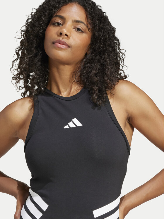 adidas adidas Топ Future Icons 3-Stripes JC5418 Чорний Slim Fit