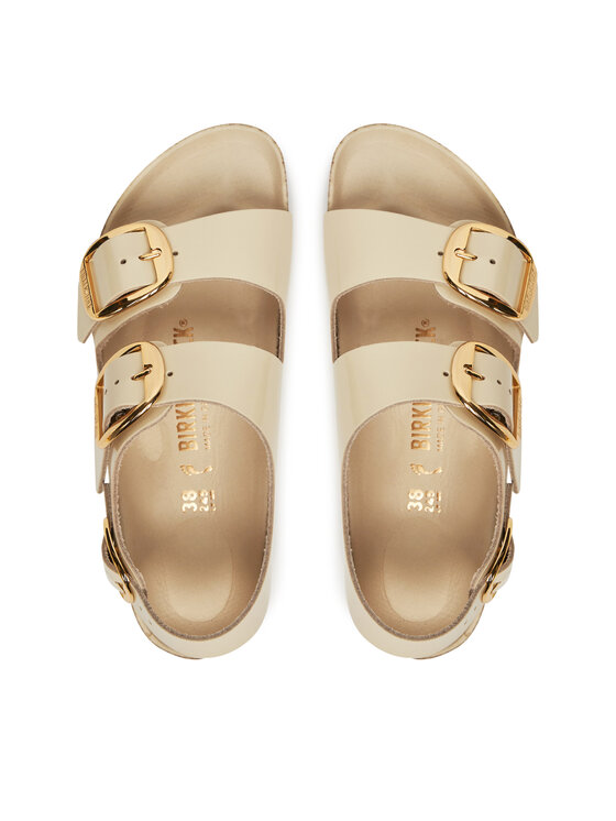 Birkenstock Sandále Birkenstock Milano Big Buckle 1025395 Écru