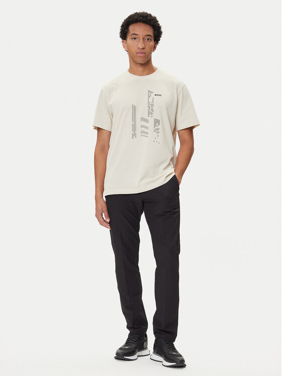 BOSS BOSS Camiseta GRX Zone 50552184 Beis Relaxed Fit