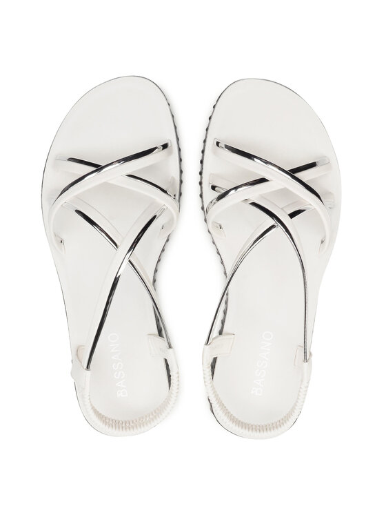 Bassano Sandały Bassano WSS20426-01 Biały