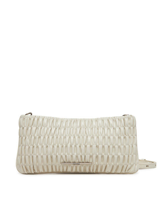 Calvin Klein Jeans Geantă Calvin Klein Jeans Rouched Zip Top Bag LV04K3090G Crem