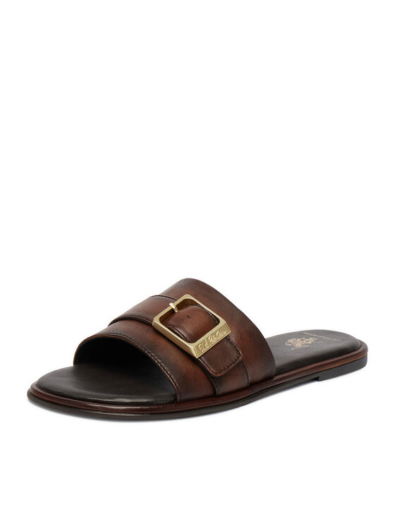 U.S. Polo Assn. Шльопанці U.S. Polo Assn. EO-TEMPE001W/6L1 Темно-коричневий