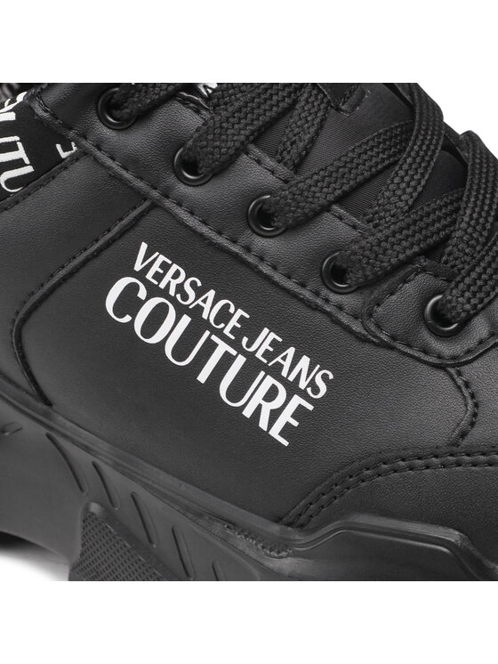 Versace Jeans Couture Снікерcи Versace Jeans Couture 71YA3SC1 Чорний