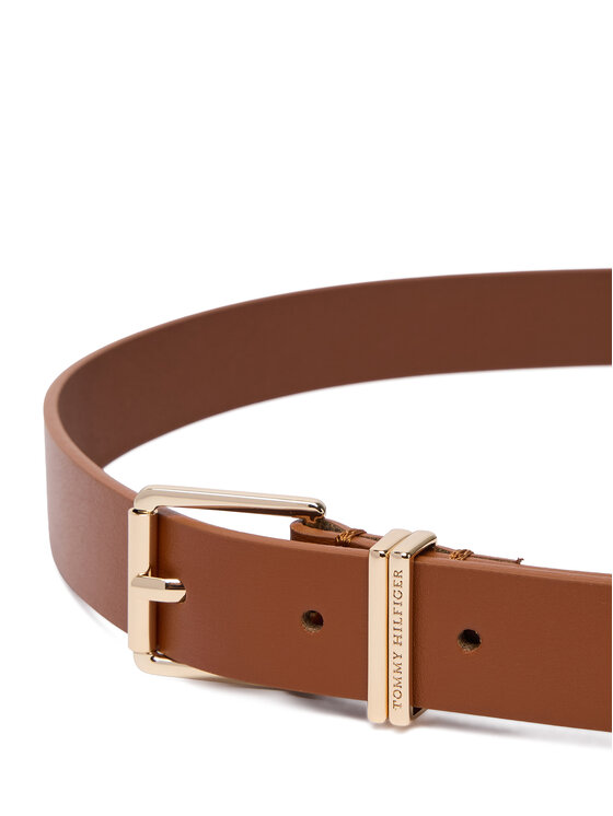 Tommy Hilfiger Pasek Tommy Hilfiger Th Square 2.5 AW0AW18692 Brązowy
