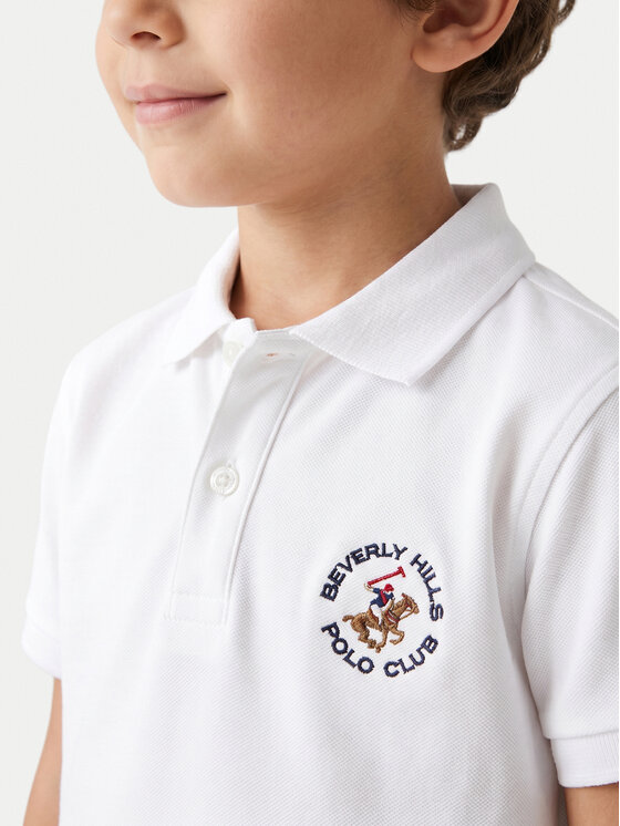 Beverly Hills Polo Club Beverly Hills Polo Club Polo P-SS26B-P42560 Blanco Regular Fit