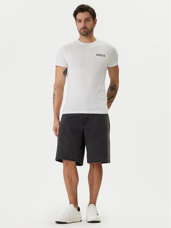 Guess Guess Camiseta U6GM03 K6YW1 Blanco Slim Fit