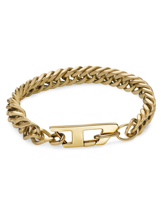 Diesel Zapestnica Diesel D Logo Chain DX1511710 Zlata