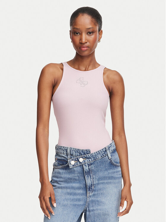Guess Guess Top W6RP39 KD092 Rosa Regular Fit