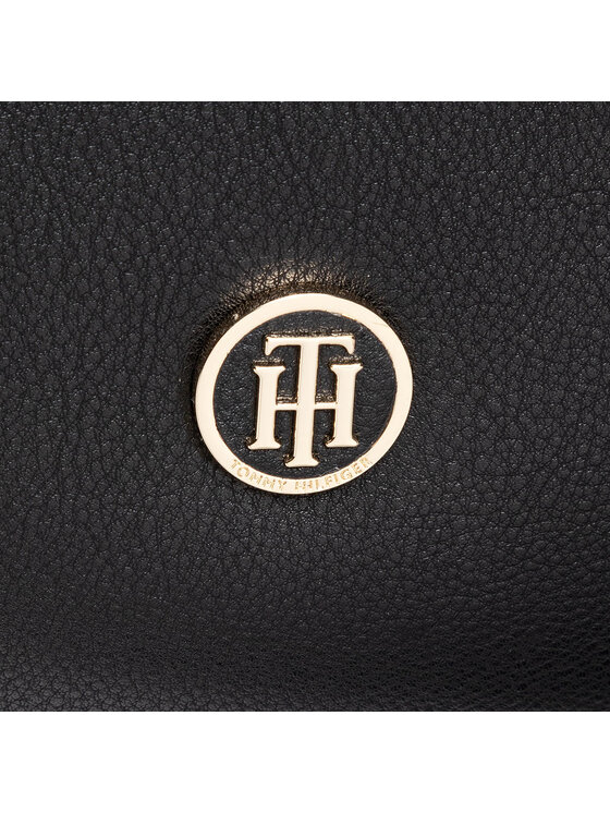 Tommy Hilfiger Geantă Tommy Hilfiger Charming Tommy Satchel AW0AW08602 Negru