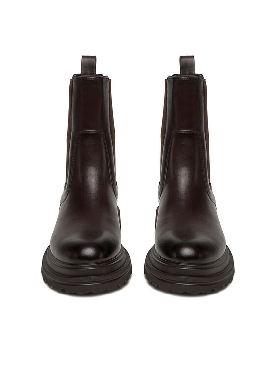 JENNY Kotníková obuv s elastickým prvkem JENNY CEO-HY66001-2 Hnědá