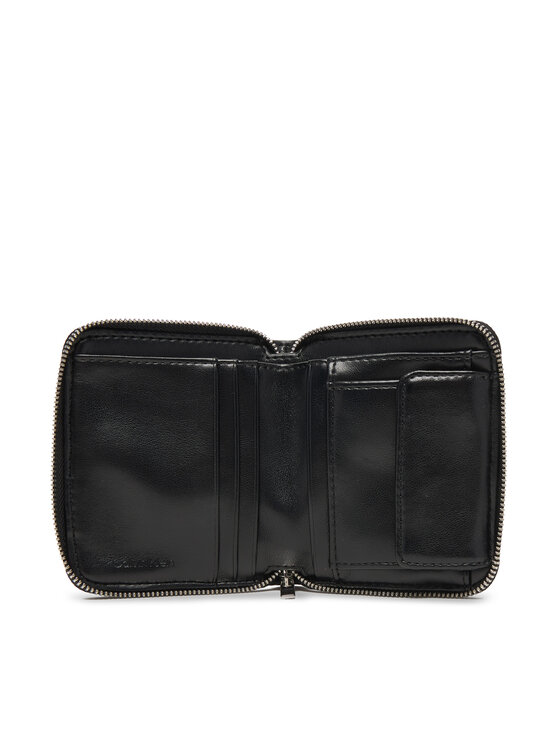 Calvin Klein Portafoglio Calvin Klein Quilted Square Zip Around LV04F1121G Nero