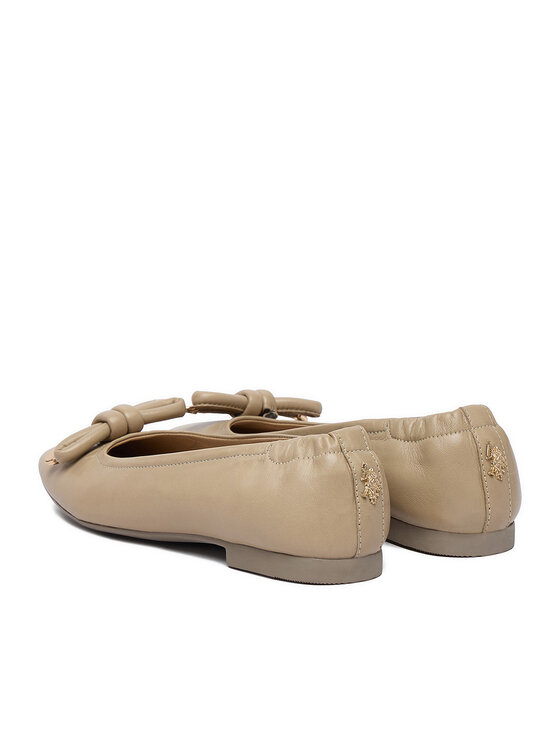 U.S. Polo Assn. Балетки U.S. Polo Assn. EO-OXANA001W/6L1 Світло-бежевий