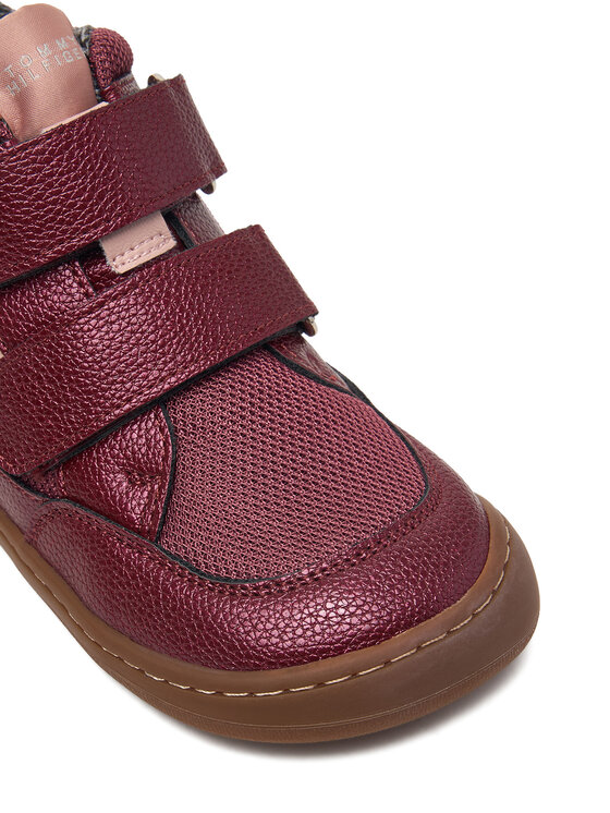 Tommy Hilfiger Αθλητικά Tommy Hilfiger Mid Cut Velcro Sneaker T1AH-35071-0525356 M Μπορντό