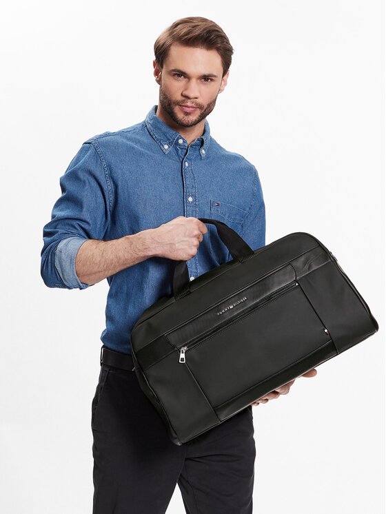 Tommy Hilfiger Krepšys Tommy Hilfiger Th Casual Weekender AM0AM10784 Juoda