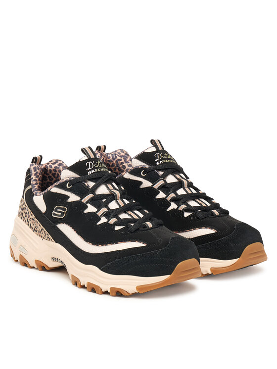 Skechers Sneakersy Skechers D'Lites - Wild Charm 150877/BLK Čierna