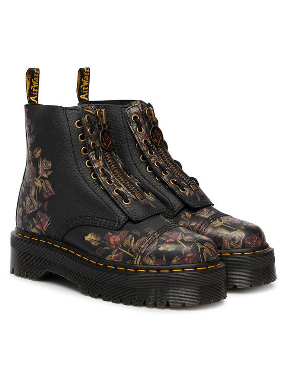 Dr. Martens Žygio batai Dr. Martens Sinclair Decayed Roses Tumbled Nappa  DM32050001 Juoda