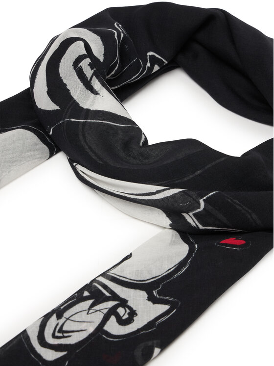 KARL LAGERFELD Šál KARL LAGERFELD B1W33106 Čierna