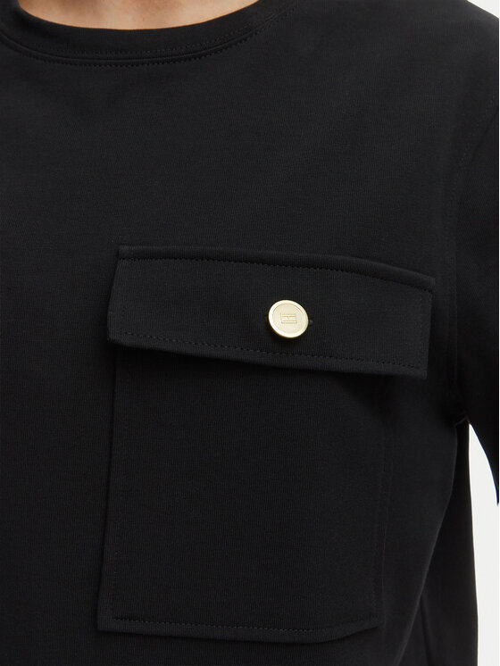 Tommy Hilfiger Tommy Hilfiger Camiseta WW0WW49249 Negro Relaxed Fit