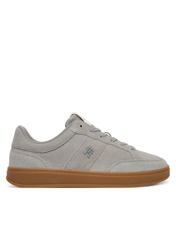 Tommy Hilfiger Sneakersy Tommy Hilfiger Th Heritage Court Sneaker Suede FW0FW09266 Sivá