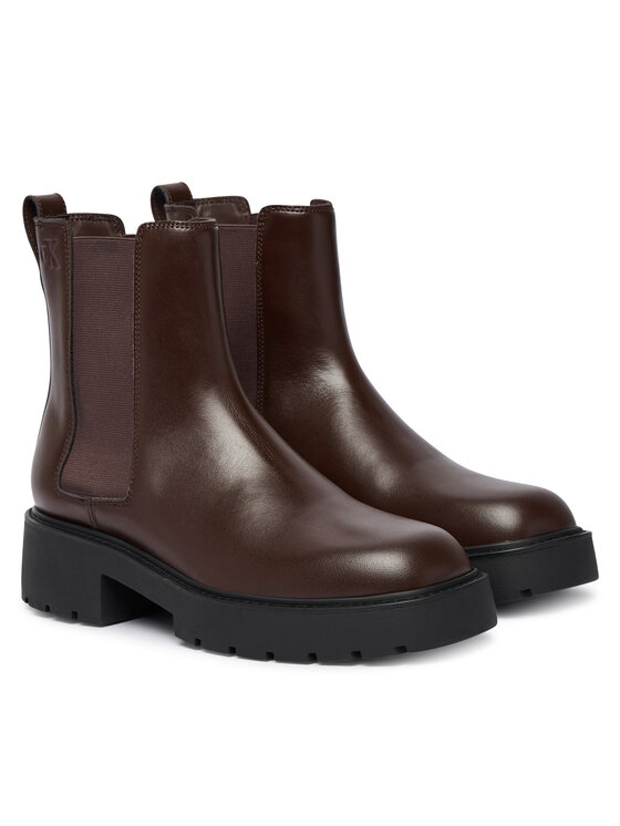 Calvin Klein Боти тип челси Calvin Klein Chunky Chelsea Boot Pol Lth HW0HW03267 Черен