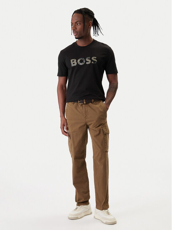 BOSS BOSS Camiseta Insignia 50556009 Negro Regular Fit