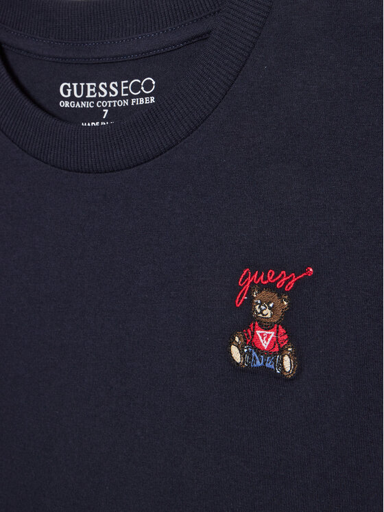Guess Guess Футболка L5RI33 I3Z14 Cиній Oversize