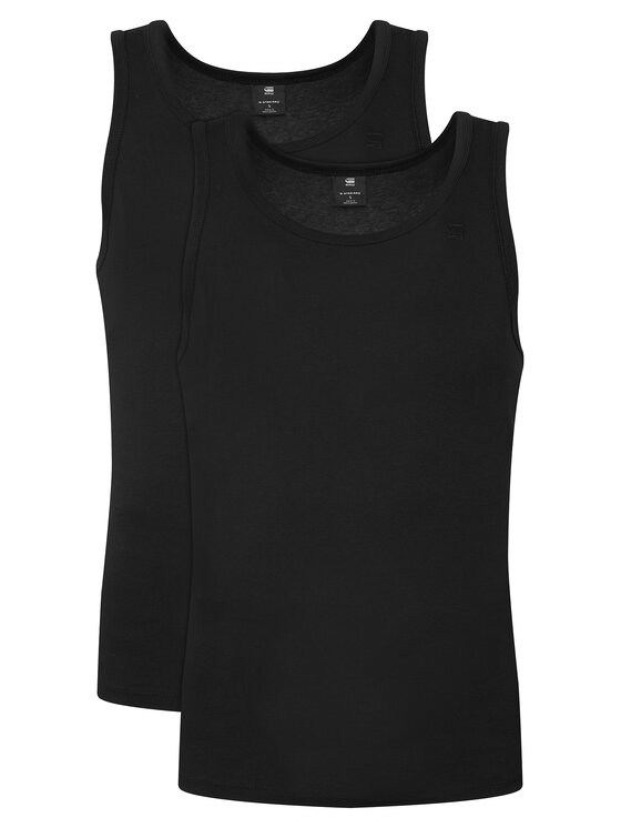 G-STAR G-Star Raw Conjunto de camisetas de tirantes D25476-3310 Negro Regular Fit