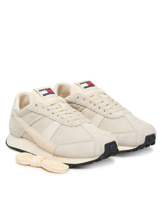 Tommy Jeans Sneakers Tommy Jeans Tjw Retro Runner Archive EN0EN03013 Écru
