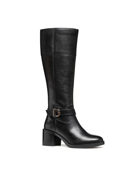 Geox Čižmy Geox D Serilda 60 D56XXB 00043 C9999 Čierna