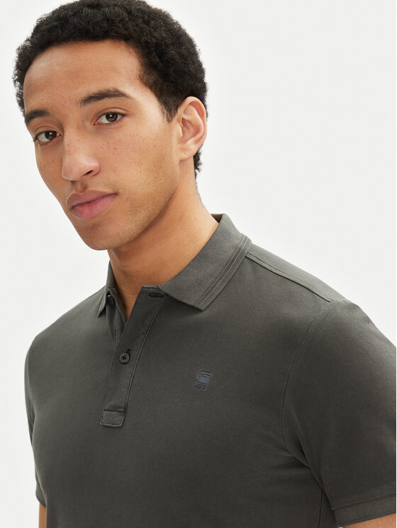 G-STAR G-Star Raw Поло Dunda D11595-D756 B564 Сірий Slim Fit