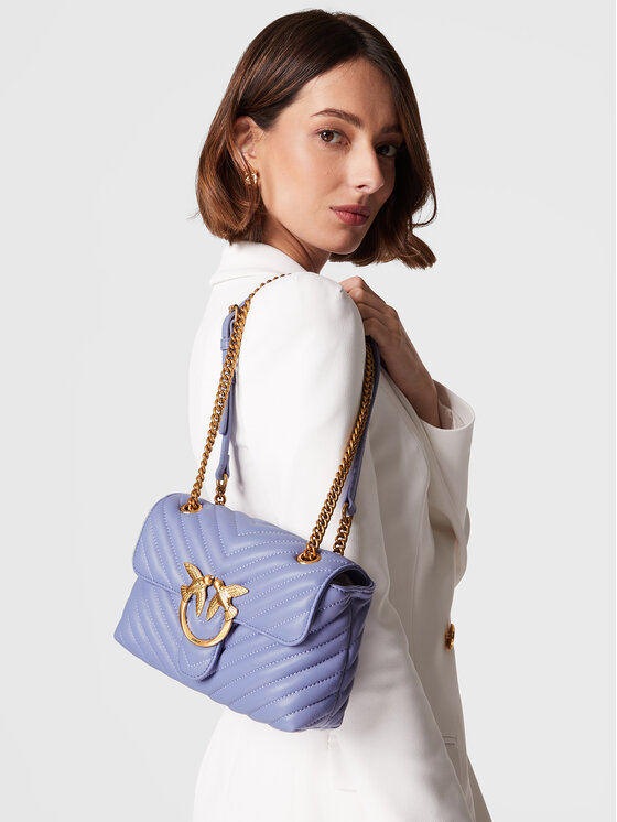 PINKO Bolso Pinko Love Mini Lady Puff Chevron 1 Cl AI 22-23 PLTT 1P22Z3 A03Z Violeta