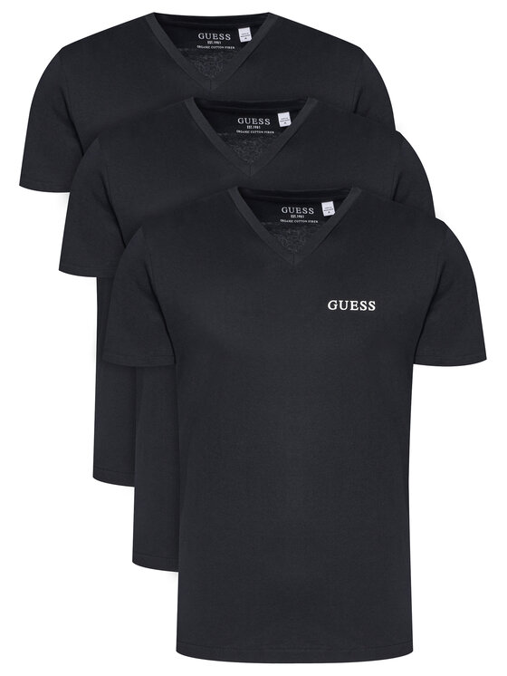 Guess Guess Conjunto de camisetas U5BG58 KCAM1 Negro Regular Fit