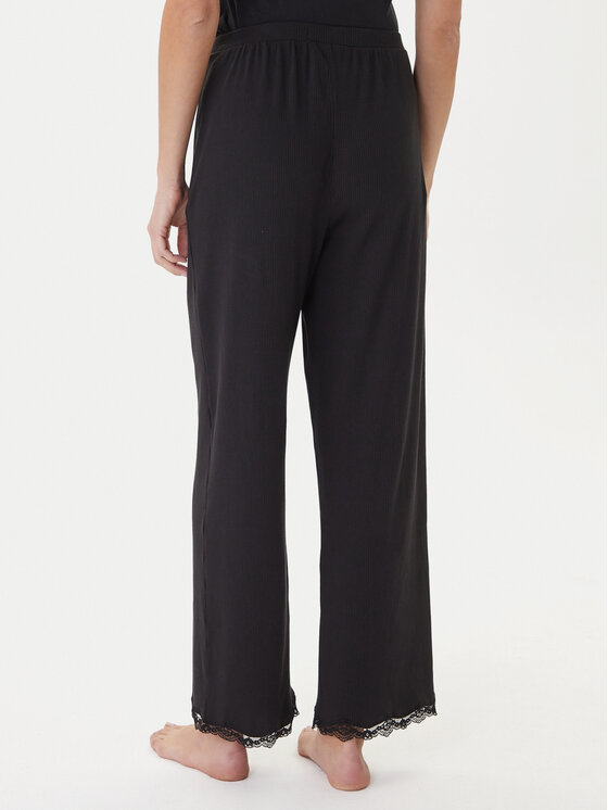 Tommy Hilfiger Tommy Hilfiger Pantalones de pijama UW0UW06074 Negro Regular Fit