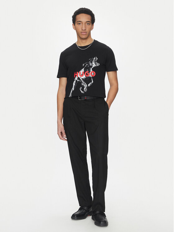 HUGO Hugo T-shirt Deyladec 50530607 Crna Oversize