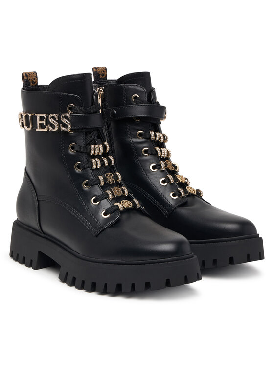 Guess Trapery Guess FLFFIC ELE10 Czarny
