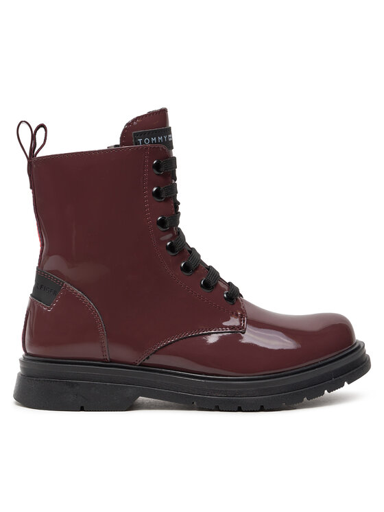 Tommy Hilfiger Členková obuv Tommy Hilfiger T4A5-33588-0775 M Bordová