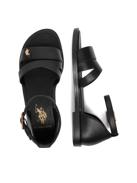 U.S. Polo Assn. Босоніжки U.S. Polo Assn. EO-CASSIE003W/6Y1 Чорний